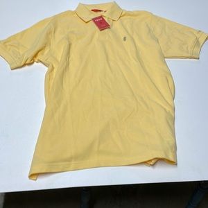 Izod Sleeve Polo Shirt (Yellow) (Medium) (NWT)